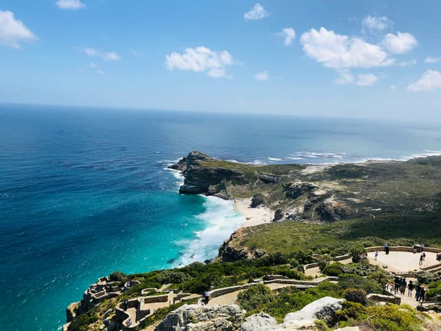A scenic view of the Cape Peninsula with its dramatic coastline.